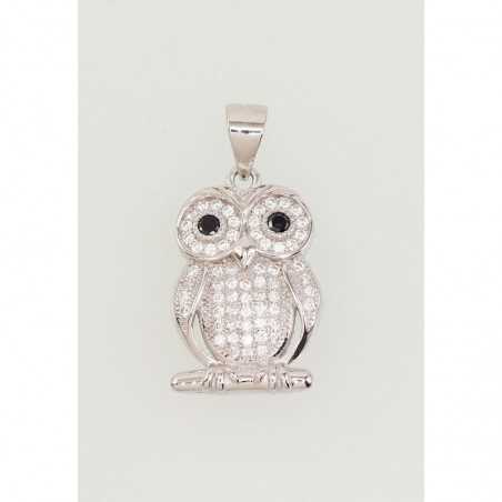 Sudraba kulons 2301649(PRh-Gr)_CZ+CZ-BK, Sudrabs	925°, rodijs (pārklājums), Cirkoni 