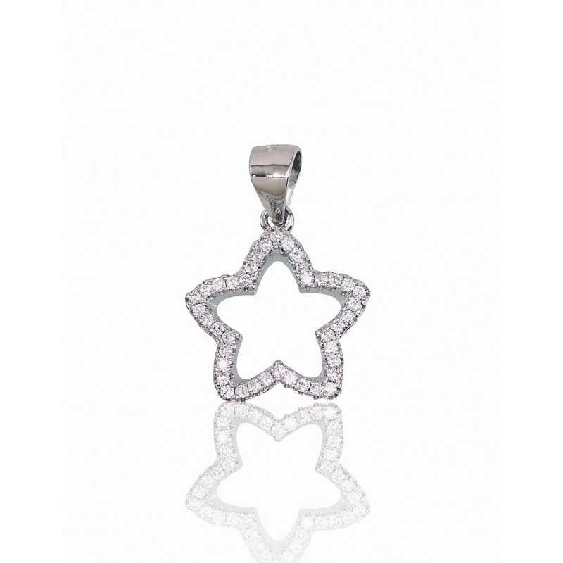 Sudraba kulons 2301663(PRh-Gr)_CZ, Sudrabs	925°, rodijs (pārklājums), Cirkoni 