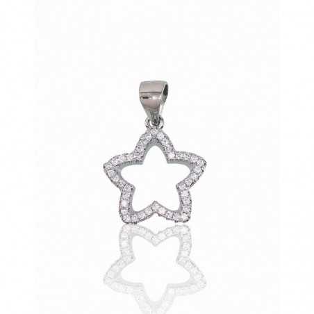 Sudraba kulons 2301663(PRh-Gr)_CZ, Sudrabs	925°, rodijs (pārklājums), Cirkoni 