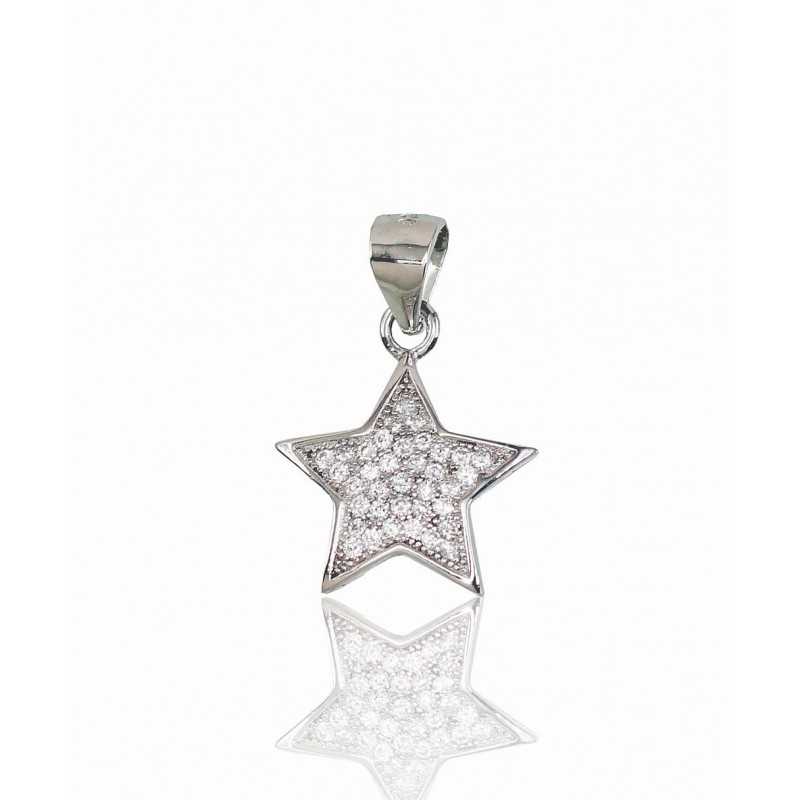 Sudraba kulons 2301664(PRh-Gr)_CZ, Sudrabs	925°, rodijs (pārklājums), Cirkoni 