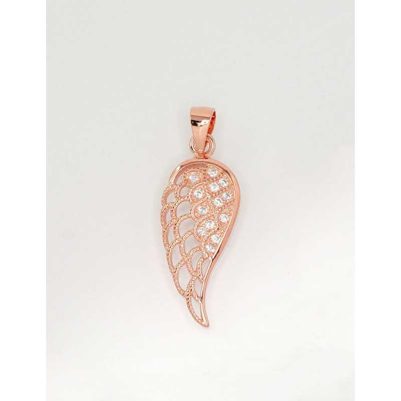 Sudraba kulons 2301745(PAu-R)_CZ, Sudrabs	925°, sarkanais zelts (pārklājums), Cirkoni 