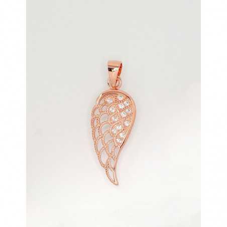 Sudraba kulons 2301745(PAu-R)_CZ, Sudrabs	925°, sarkanais zelts (pārklājums), Cirkoni 