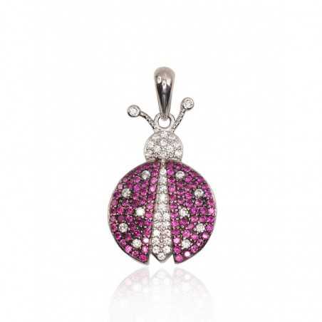 Sudraba kulons 2301761(PRh-Gr+PRh-Bk)_CZ+CZ-RO, Sudrabs	925°, rodijs (pārklājums), Cirkoni 