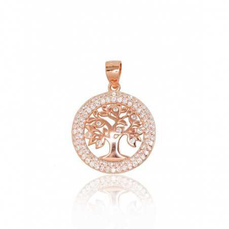 Sudraba kulons 2301766(PAu-R)_CZ, Sudrabs	925°, sarkanais zelts (pārklājums), Cirkoni 