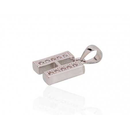 Sudraba kulons 2301839(PRh-Gr)_CZ, Sudrabs	925°, rodijs (pārklājums), Cirkoni 