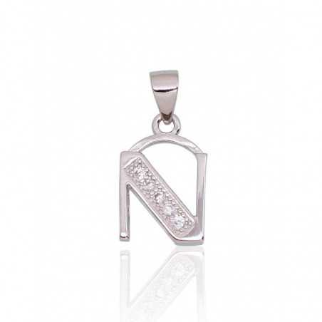 Sudraba kulons 2301845(PRh-Gr)_CZ, Sudrabs	925°, rodijs (pārklājums), Cirkoni 