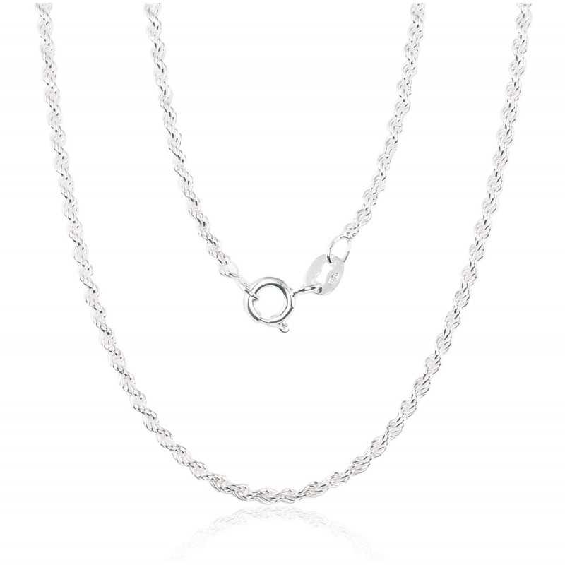 Sudraba ķēdīte 2400056 (Ķēdītes pinums: Tauvas (Rope)), Sudrabs	925°