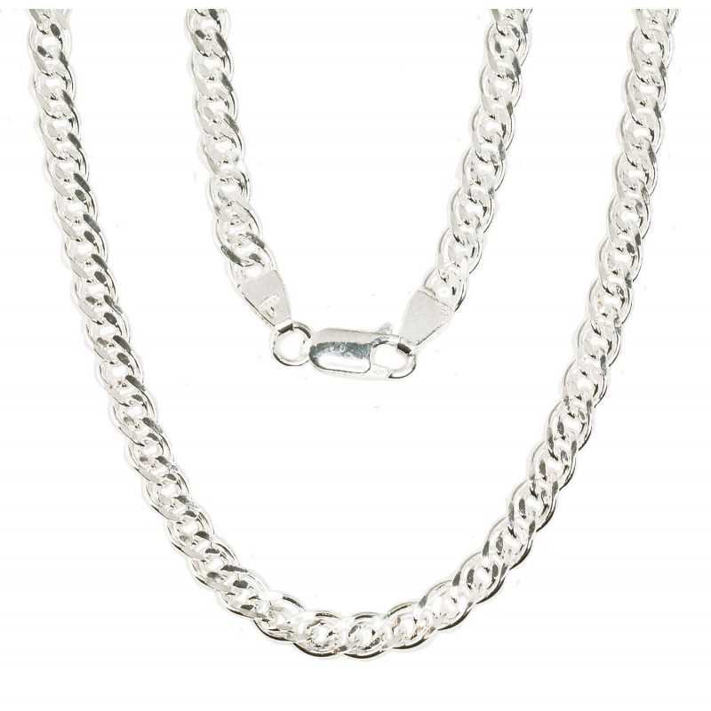 Sudraba ķēdīte Mona Liza 4,9 mm , dimantu apstrādājums 2400062-bracelet, Sudrabs	925°