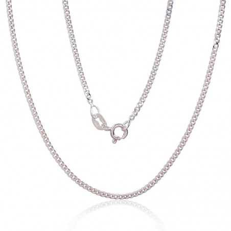 Sudraba ķēdīte Kartjē 2 mm , dimantu apstrādājums 2400136, Sudrabs	925°