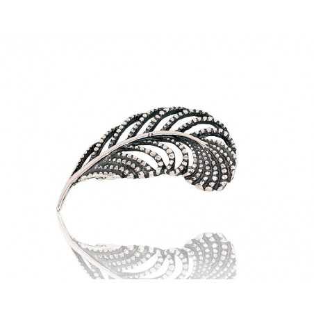 Sudraba piespraude 2920149(POx-Bk), Sudrabs	925°, oksids (pārklājums)