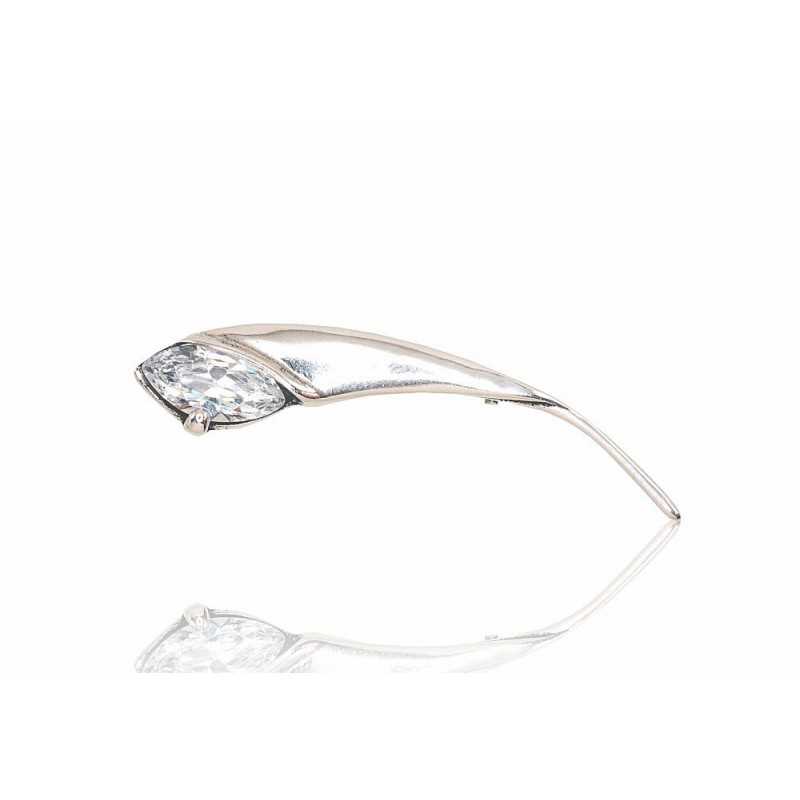 Sudraba piespraude 2920161(POx-Bk)_CZ, Sudrabs	925°, oksids (pārklājums), Cirkoni 