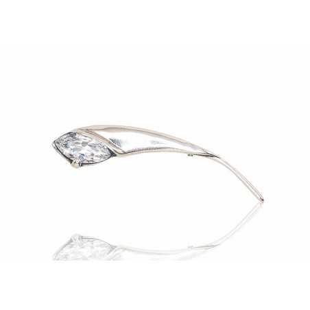 Sudraba piespraude 2920161(POx-Bk)_CZ, Sudrabs	925°, oksids (pārklājums), Cirkoni 