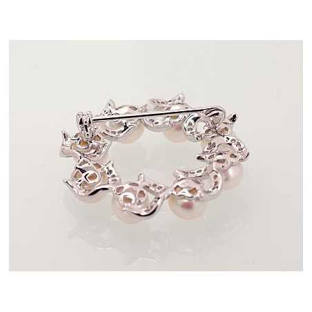 Sudraba piespraude 2920175(PRh-Gr)_CZ+PE, Sudrabs	925°, rodijs (pārklājums), Cirkoni , Pērles 