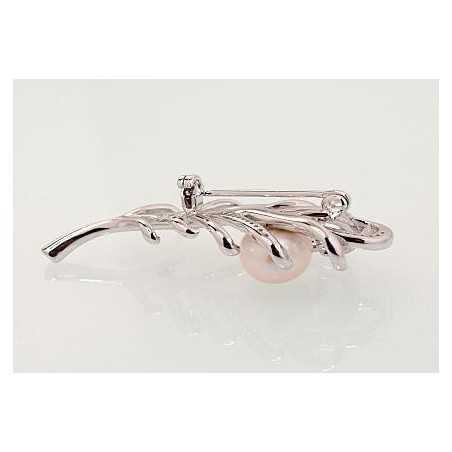 Sudraba piespraude 2920176(PRh-Gr)_CZ+PE, Sudrabs	925°, rodijs (pārklājums), Cirkoni , Pērles 