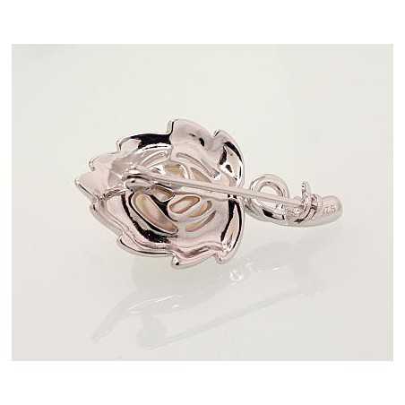 Sudraba piespraude 2920177(PRh-Gr)_PE, Sudrabs	925°, rodijs (pārklājums), Pērles 