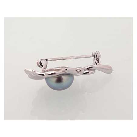 Sudraba piespraude 2920177(PRh-Gr)_PE-GR, Sudrabs	925°, rodijs (pārklājums), Pērles 