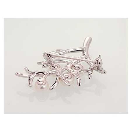 Sudraba piespraude 2920178(PRh-Gr)_PE, Sudrabs	925°, rodijs (pārklājums), Pērles 