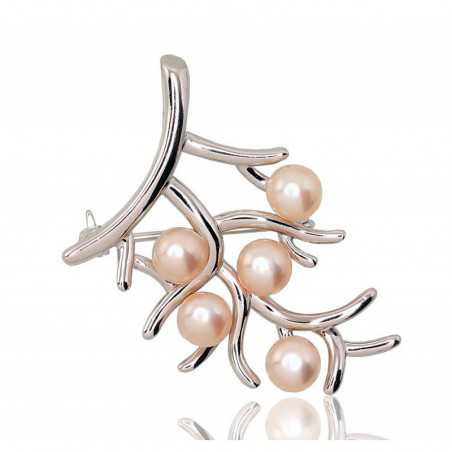 Sudraba piespraude 2920178(PRh-Gr)_PE-PI, Sudrabs	925°, rodijs (pārklājums), Pērles 