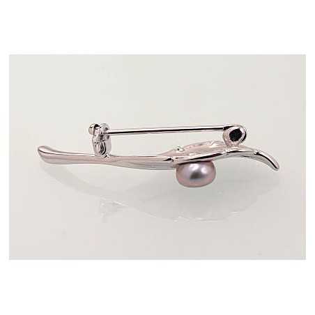 Sudraba piespraude 2920179(PRh-Gr)_PE-GR, Sudrabs	925°, rodijs (pārklājums), Pērles 