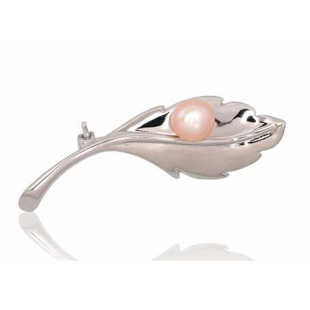 Sudraba piespraude 2920179(PRh-Gr)_PE-PI, Sudrabs	925°, rodijs (pārklājums), Pērles 