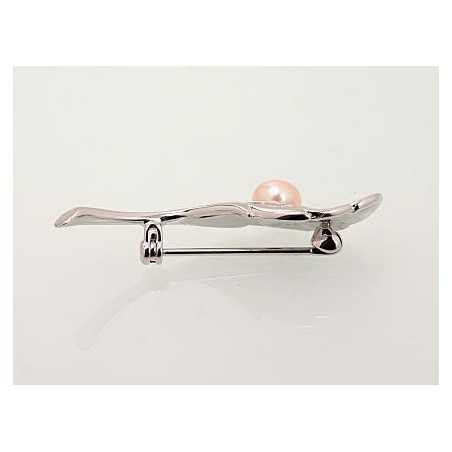 Sudraba piespraude 2920179(PRh-Gr)_PE-PI, Sudrabs	925°, rodijs (pārklājums), Pērles 