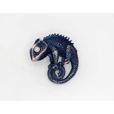 Sudraba piespraude 2920196(Matt+POx-MattB)_SV, Sudrabs	925°, oksids (pārklājums), Kristāli 