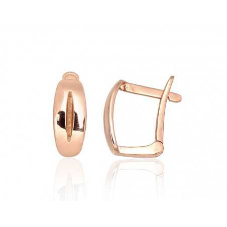 Zelta auskari ar  angļu  slēdzēju 1201323(Au-R), Sarkanais Zelts	585°