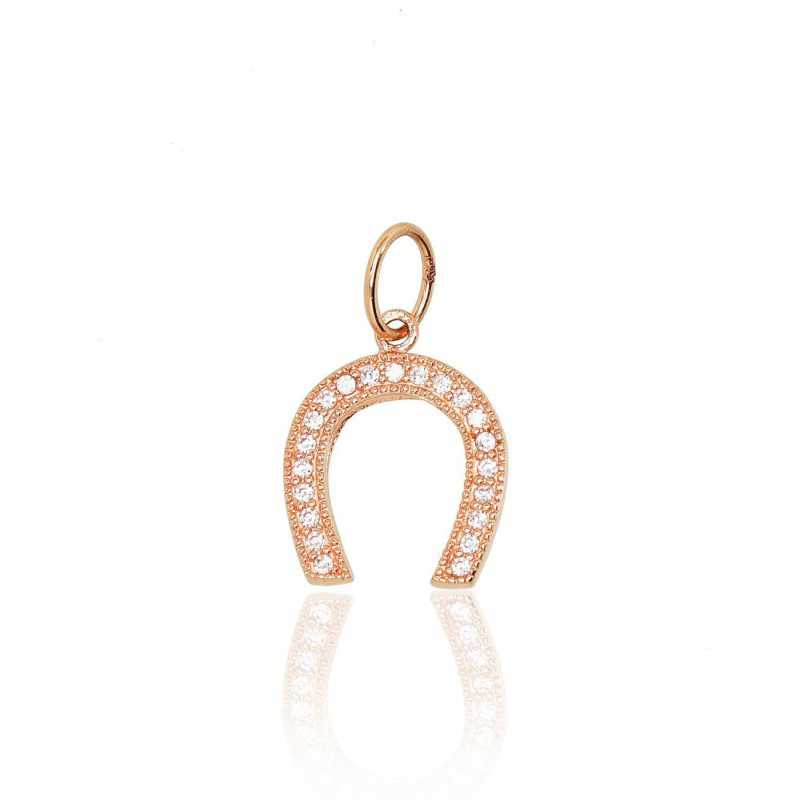 Zelta kulons 1300676(Au-R)_CZ, Sarkanais zelts	585°, Cirkoni 