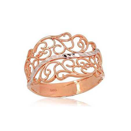 Zelta gredzens 1100082(Au-R+PRh-W), Sarkanais Zelts	585°, rodijs (pārklājums) 