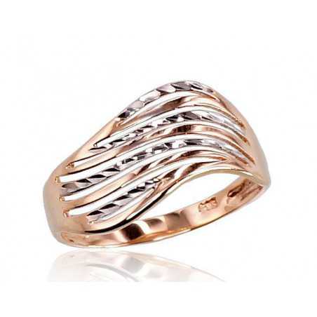 Zelta gredzens 1100298(Au-R+PRh-W), Sarkanais Zelts	585°, rodijs (pārklājums)