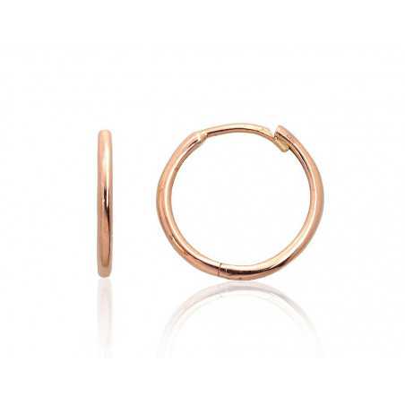 Auksiniai auskarai su apvaliu segtuku0