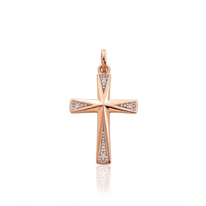 Zelta kulons 1300885(Au-R+PRh-W)_DI, Sarkanais Zelts	585°, rodijs (pārklājums) , Briljanti 