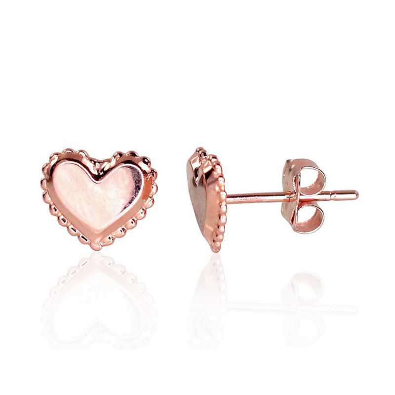 Zelta auskari-puseti 1201230(Au-R), Sarkanais Zelts	585°