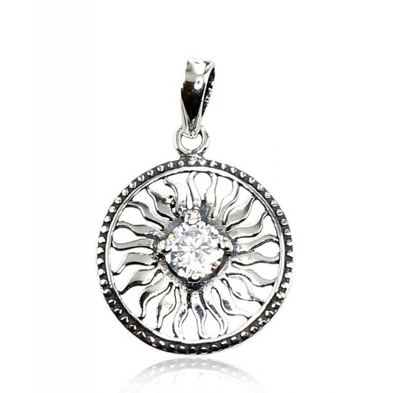 Sudraba kulons 2300686(POx-Bk)_CZ, Sudrabs	925°, oksids (pārklājums), Cirkoni 