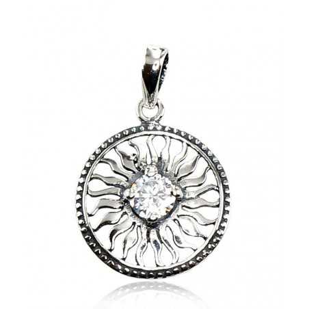 Sudraba kulons 2300686(POx-Bk)_CZ, Sudrabs	925°, oksids (pārklājums), Cirkoni 