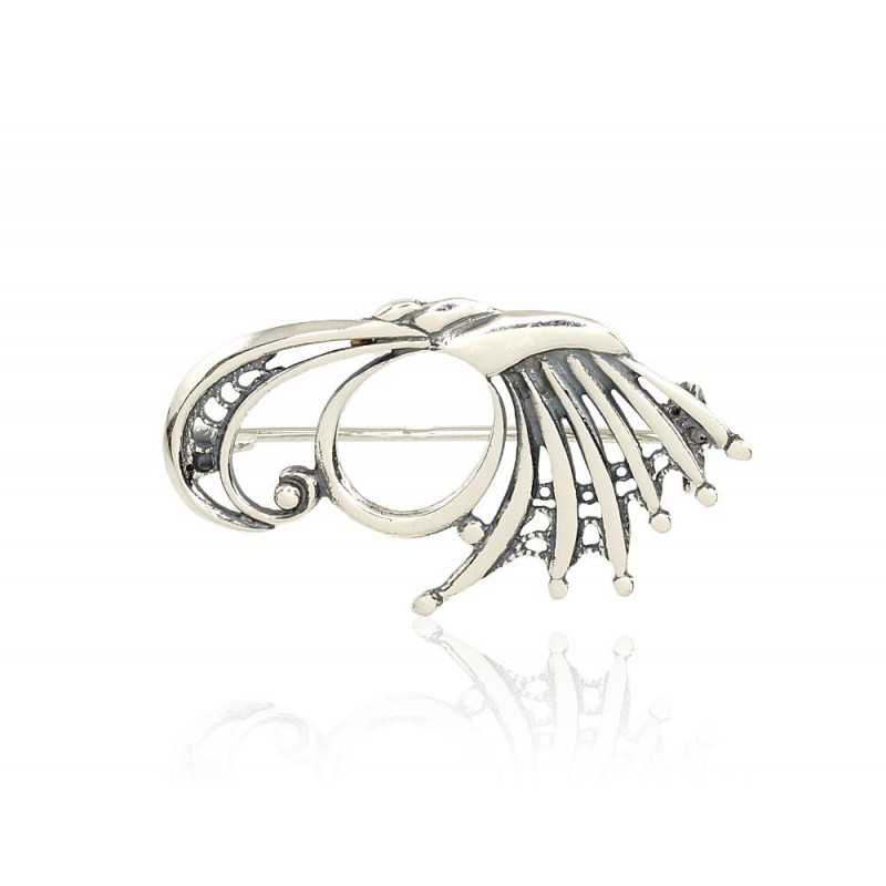 Sudraba piespraude 2920007(POx-Bk), Sudrabs	925°, oksids (pārklājums)