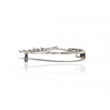 Sudraba piespraude 2920007(POx-Bk), Sudrabs	925°, oksids (pārklājums)