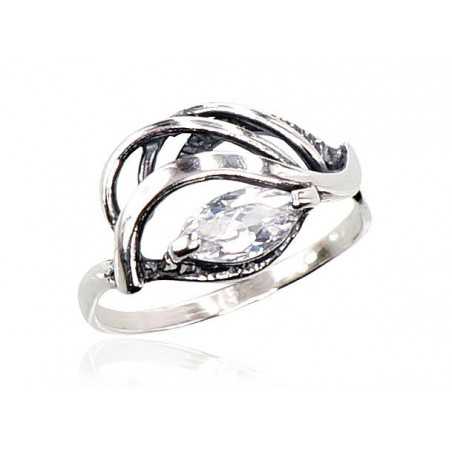 Sudraba gredzens 2100677(POx-Bk)_CZ, Sudrabs	925°, oksids (pārklājums), Cirkoni 