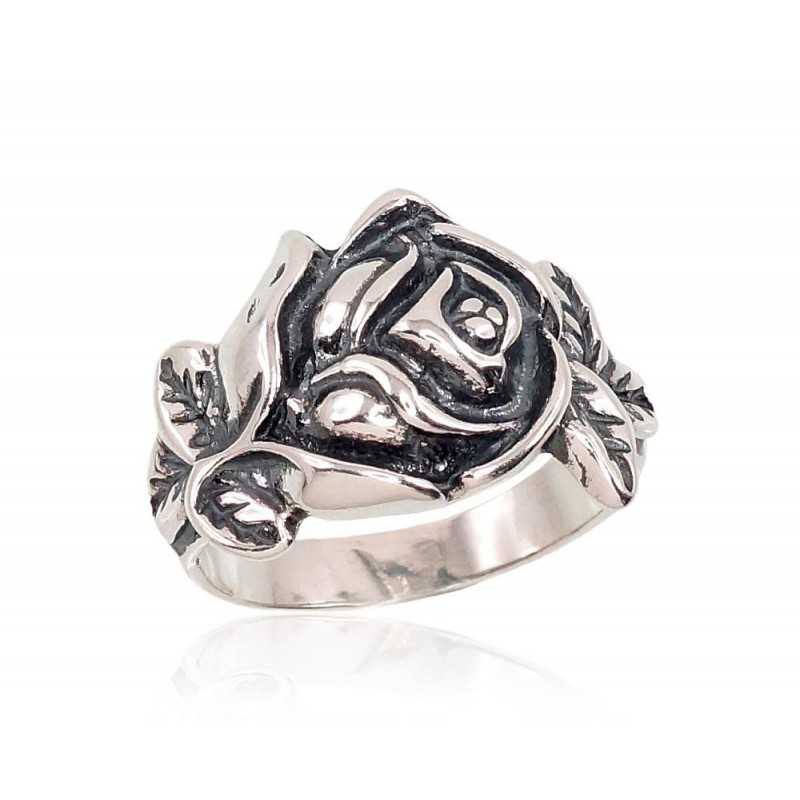 Sudraba gredzens 2101398(POx-Bk), Sudrabs	925°, oksids (pārklājums)