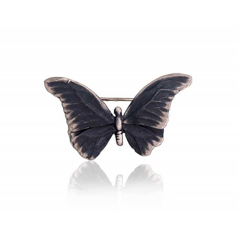 Sudraba piespraude 2920130(POx-MattBk), Sudrabs	925°, oksids (pārklājums)