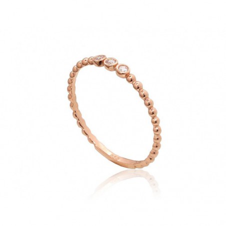 Zelta gredzens 1101074(Au-R)_CZ, Sarkanais Zelts	585°, Cirkoni 