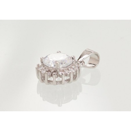 Sudraba kulons 2301642(PRh-Gr)_CZ, Sudrabs	925°, rodijs (pārklājums), Cirkoni 