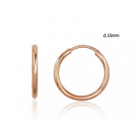 Zelta auskari-riņķīši 1200983(Au-R), Sarkanais Zelts	585°