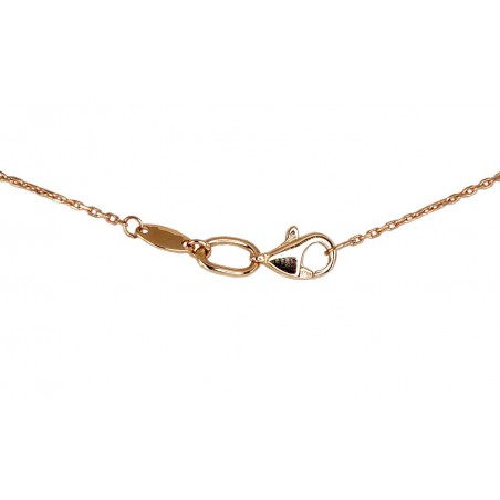 Zelta kaklarota 1500007(AU-R)_TZLB, Sarkanais zelts	585°, Debess zils topāzs 