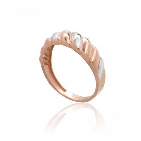 Zelta gredzens 1101086(Au-R+PRh-W), Sarkanais Zelts	585°, rodijs (pārklājums) 