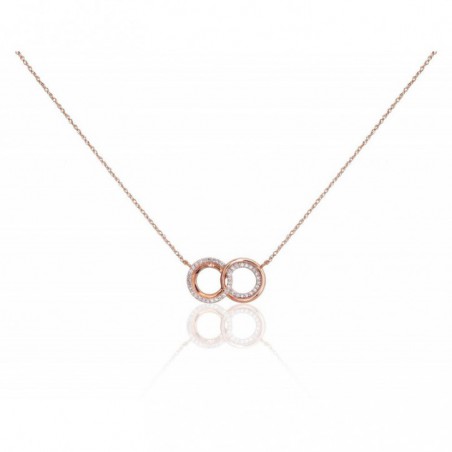 Zelta kaklarota 1500043(Au-R+PRh-W)_DI, Sarkanais Zelts	585°, rodijs (pārklājums) , Briljanti 