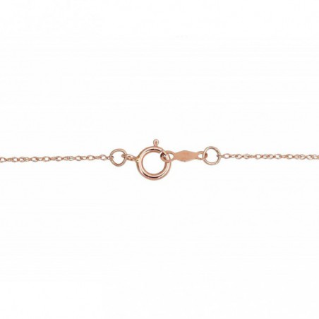 Zelta kaklarota 1500043(Au-R+PRh-W)_DI, Sarkanais Zelts	585°, rodijs (pārklājums) , Briljanti 