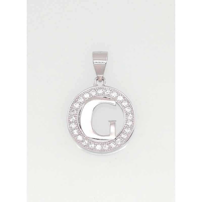 Sudraba kulons 2301002(PRh-Gr)_CZ, Sudrabs	925°, rodijs (pārklājums), Cirkoni 