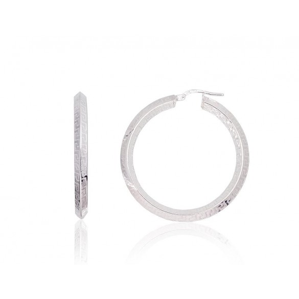 Sudraba auskari auskari-riņķīši