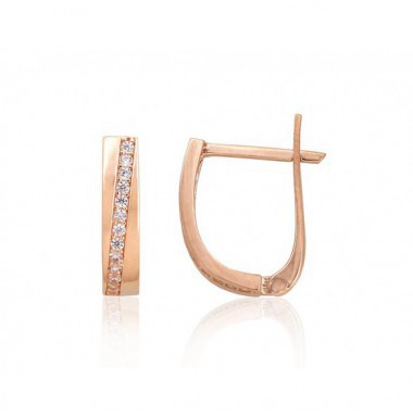 Auksiniai auskarai ant cilindrinės spynos0